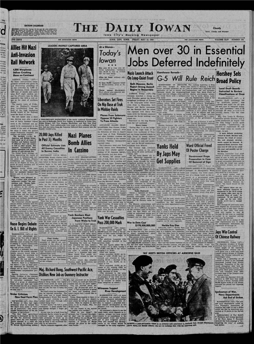 Daily Iowan (Iowa City, Iowa), 1944-05-12