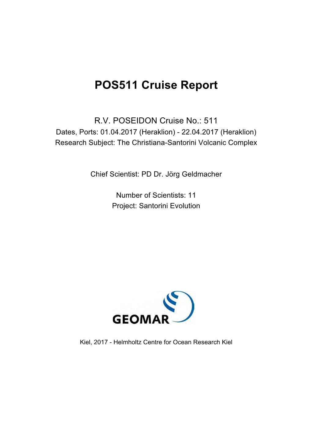 POS 511 Cruise Report