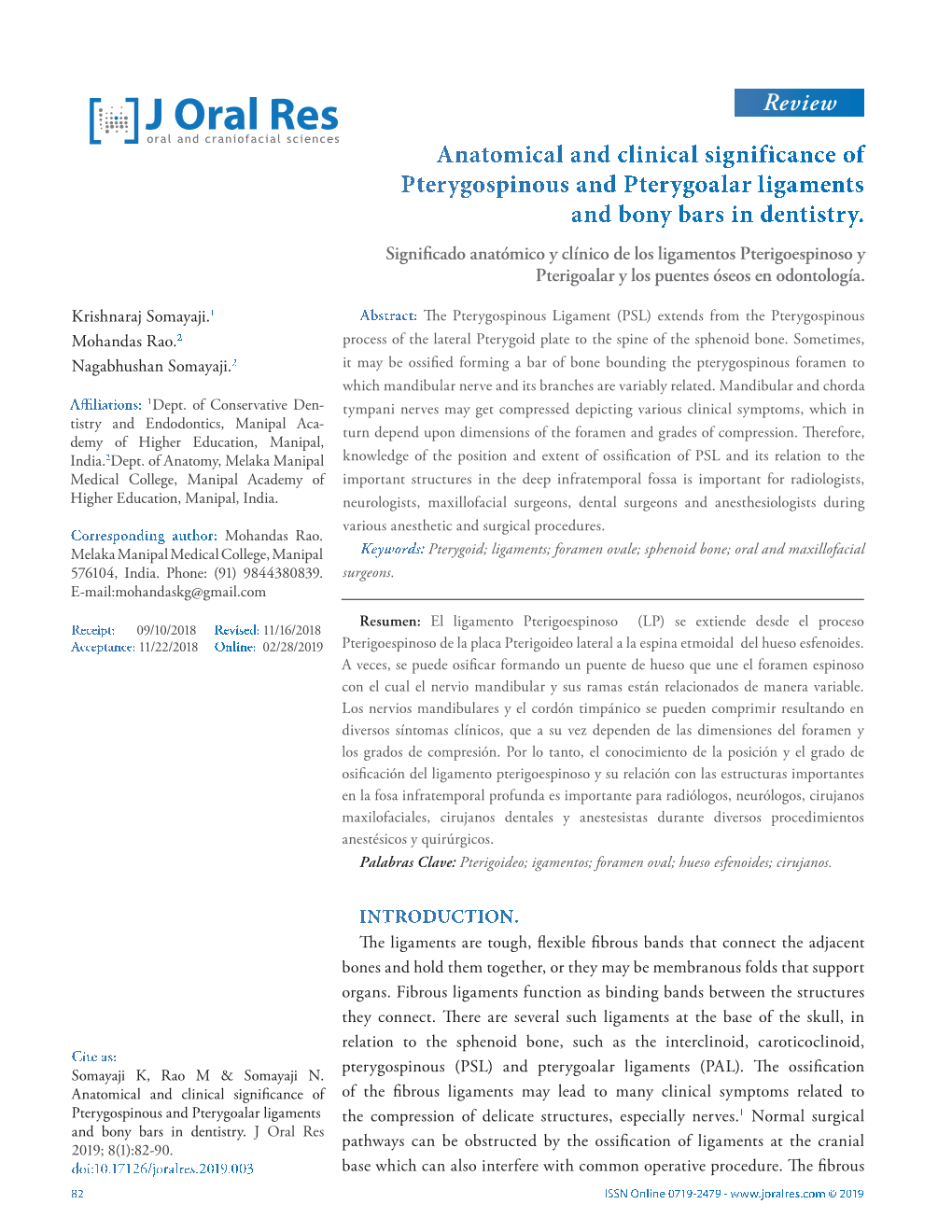 Anatomical and Clinical Significance of Pterygospinous and Pterygoalar Ligaments and Bony Bars in Dentistry