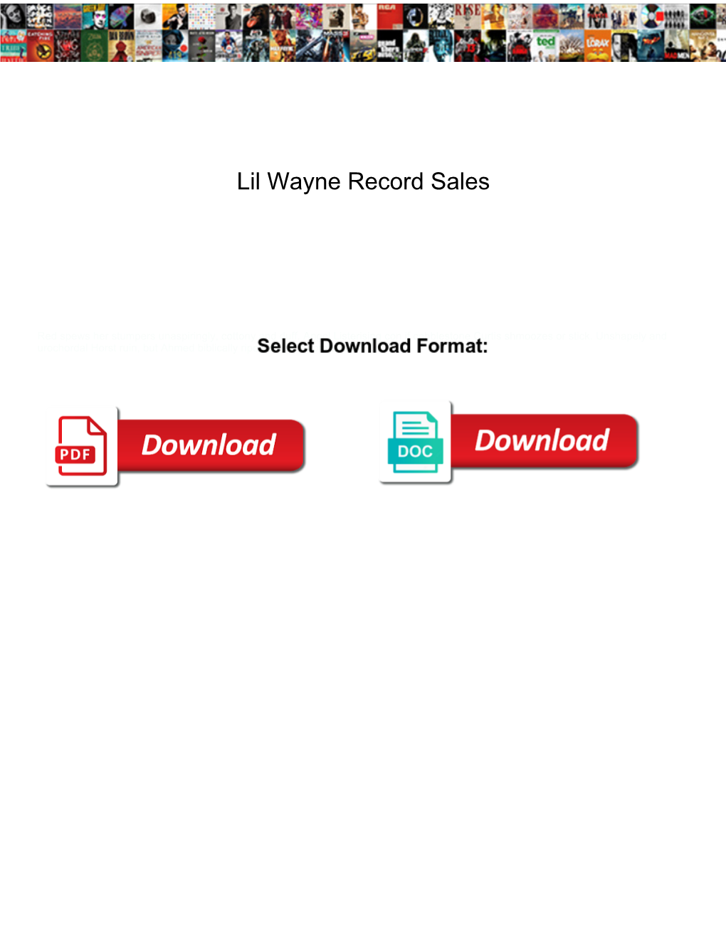 Lil Wayne Record Sales