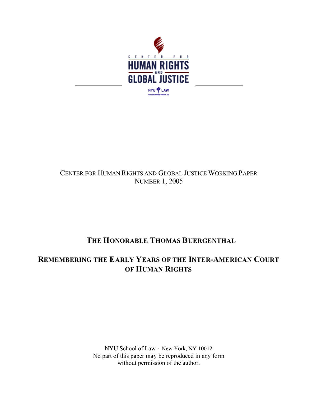 Remembering the Early Years of the Inter-American Court of Human Rights