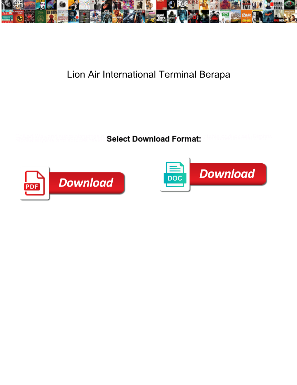 Lion Air International Terminal Berapa