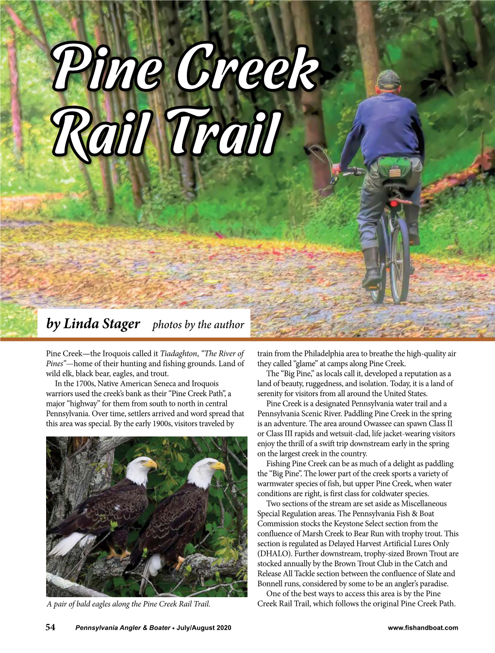 Pine Creek Rail Trail by Linda Stager