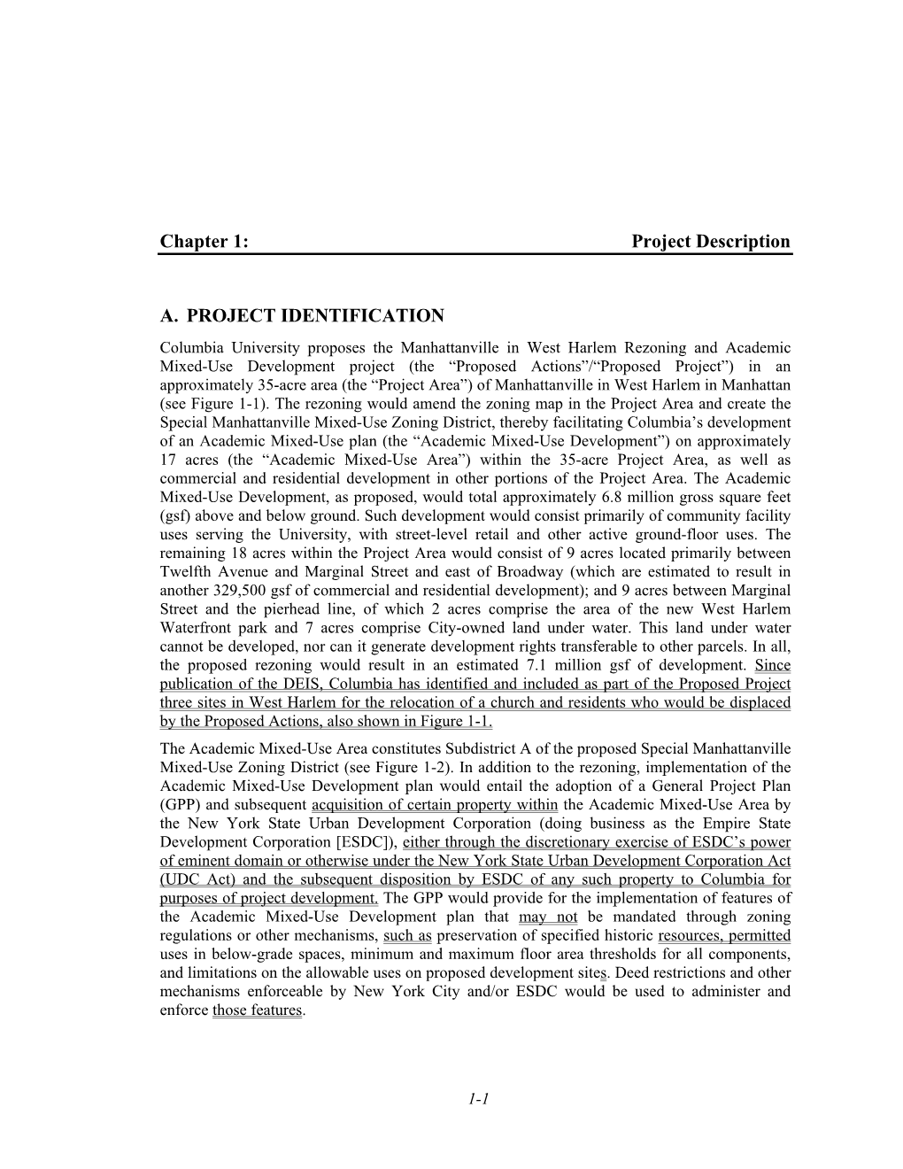 Chapter 1: Project Description