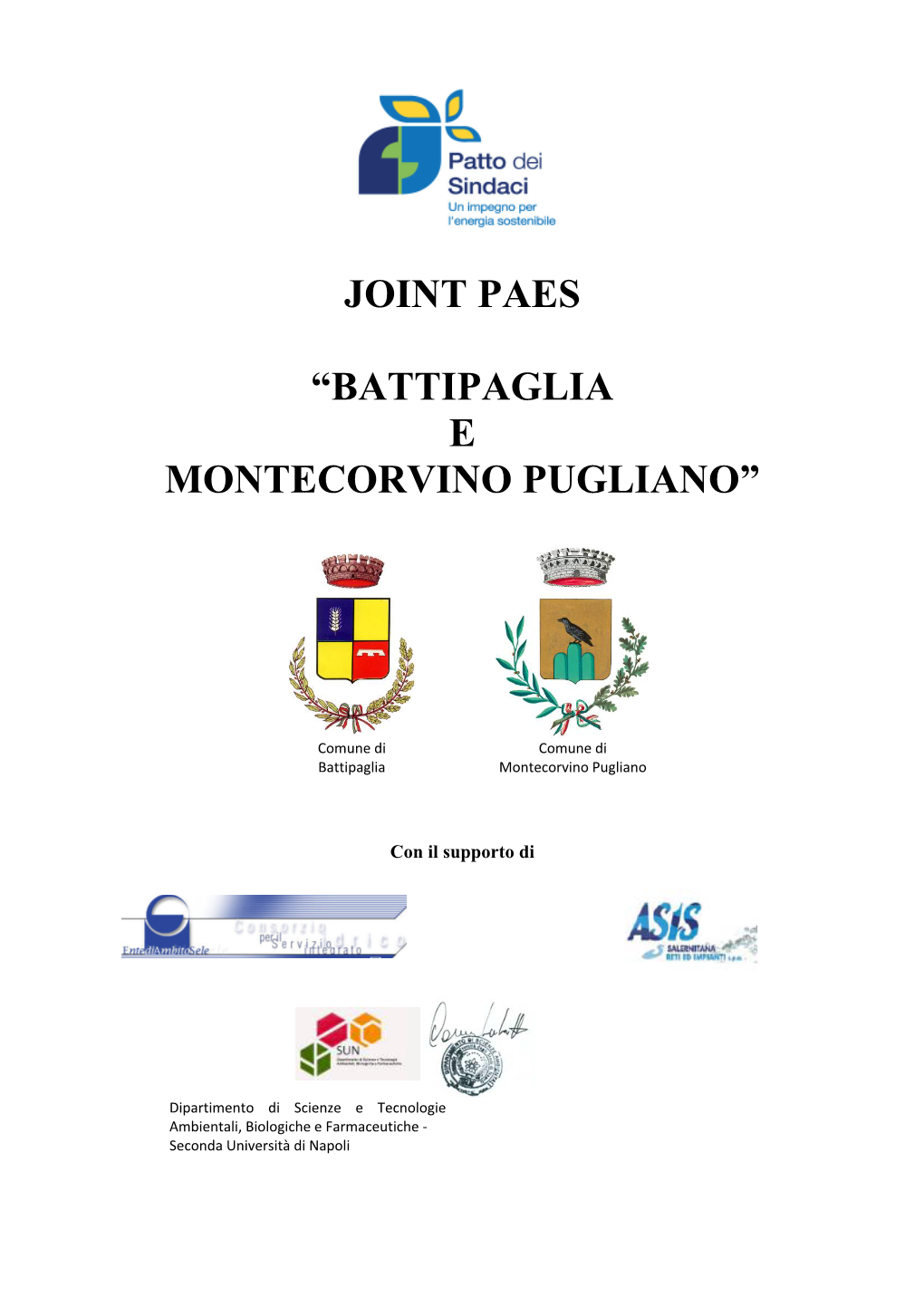 JOINT PAES “Battipaglia E Montecorvino Pugliano”