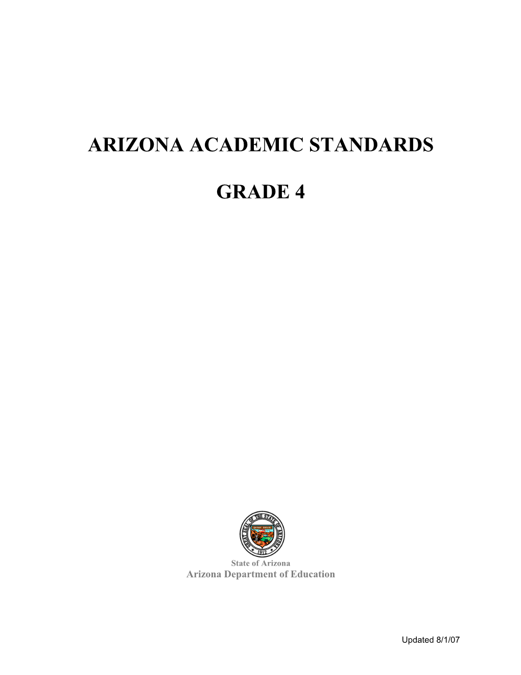 Arizona Academic Standards