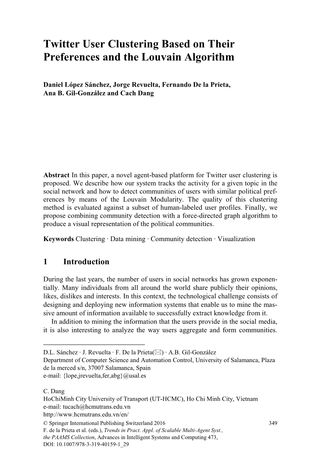 Twitter User Clustering Based on Their Preferences and the Louvain Algorithm