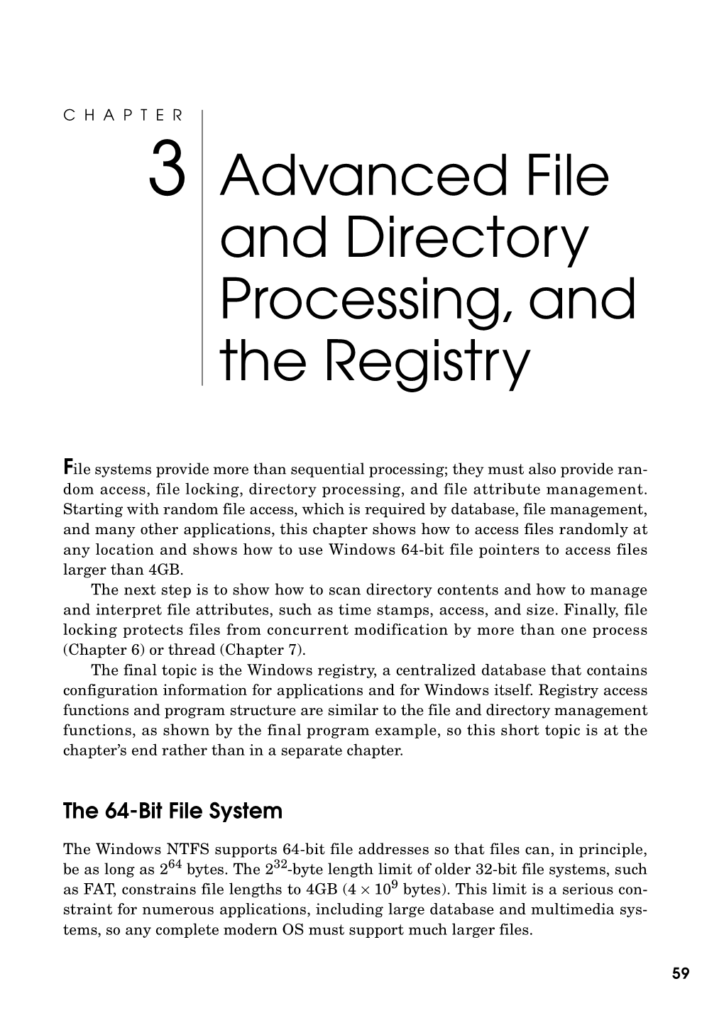 3 Advanced File and Directory Processing, and the Registry