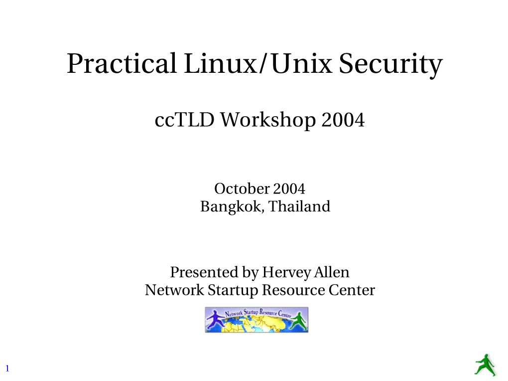 Practical Linux/Unix Security