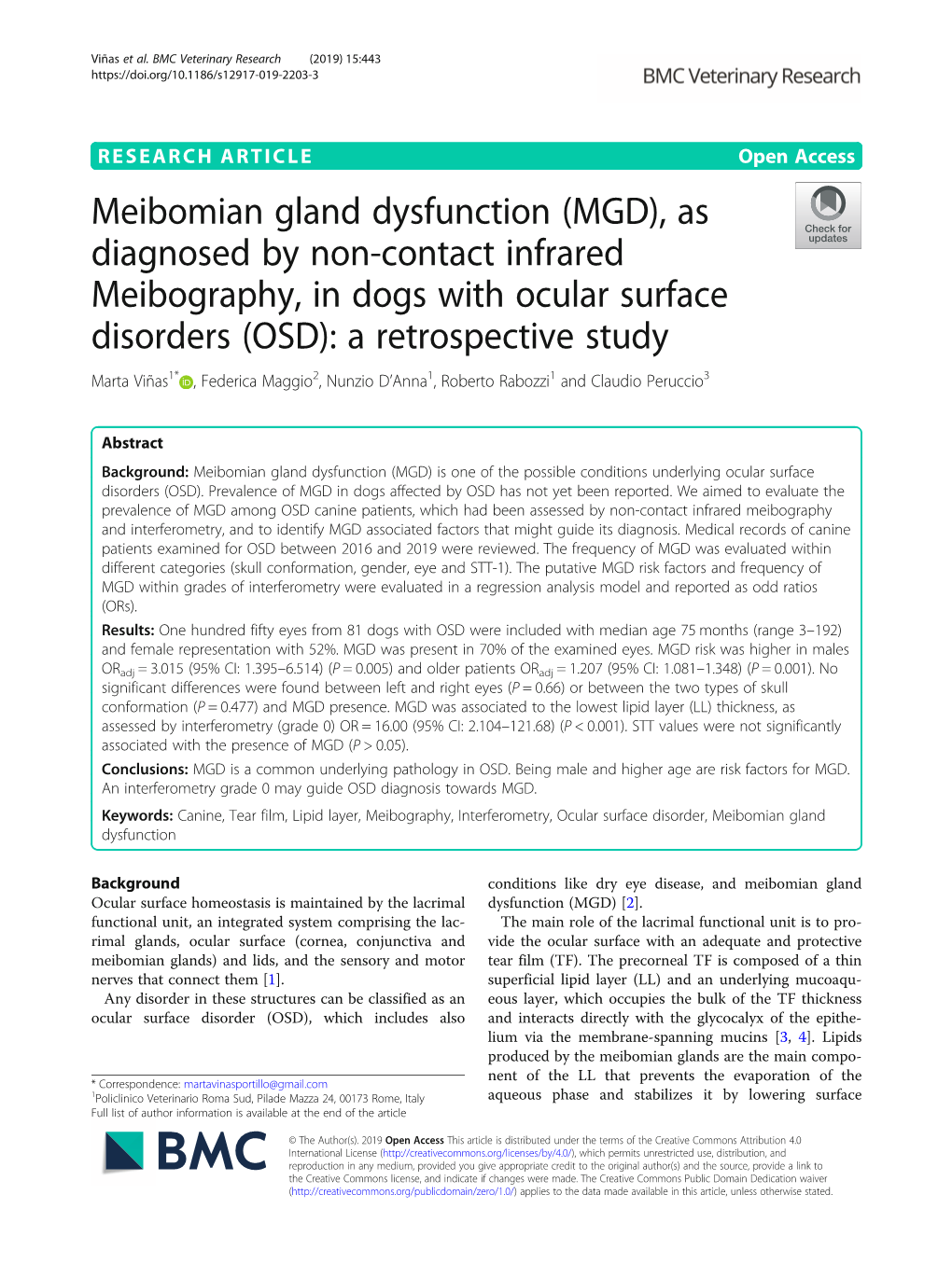 Meibomian Gland Dysfunction