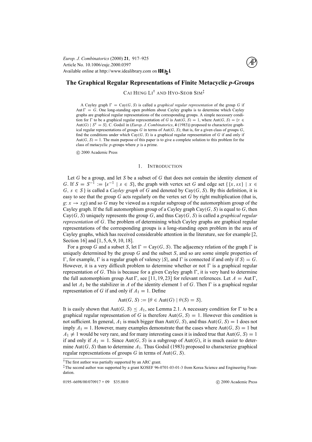 The Graphical Regular Representations of Finite Metacyclic P-Groups