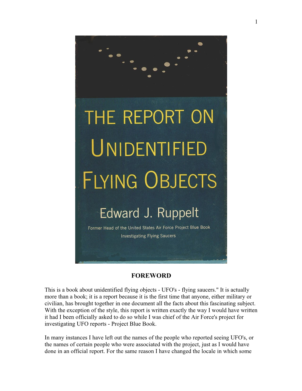 This Is a Book About Unidentified Flying Objects - UFO's - Flying Saucers. It Is Actually