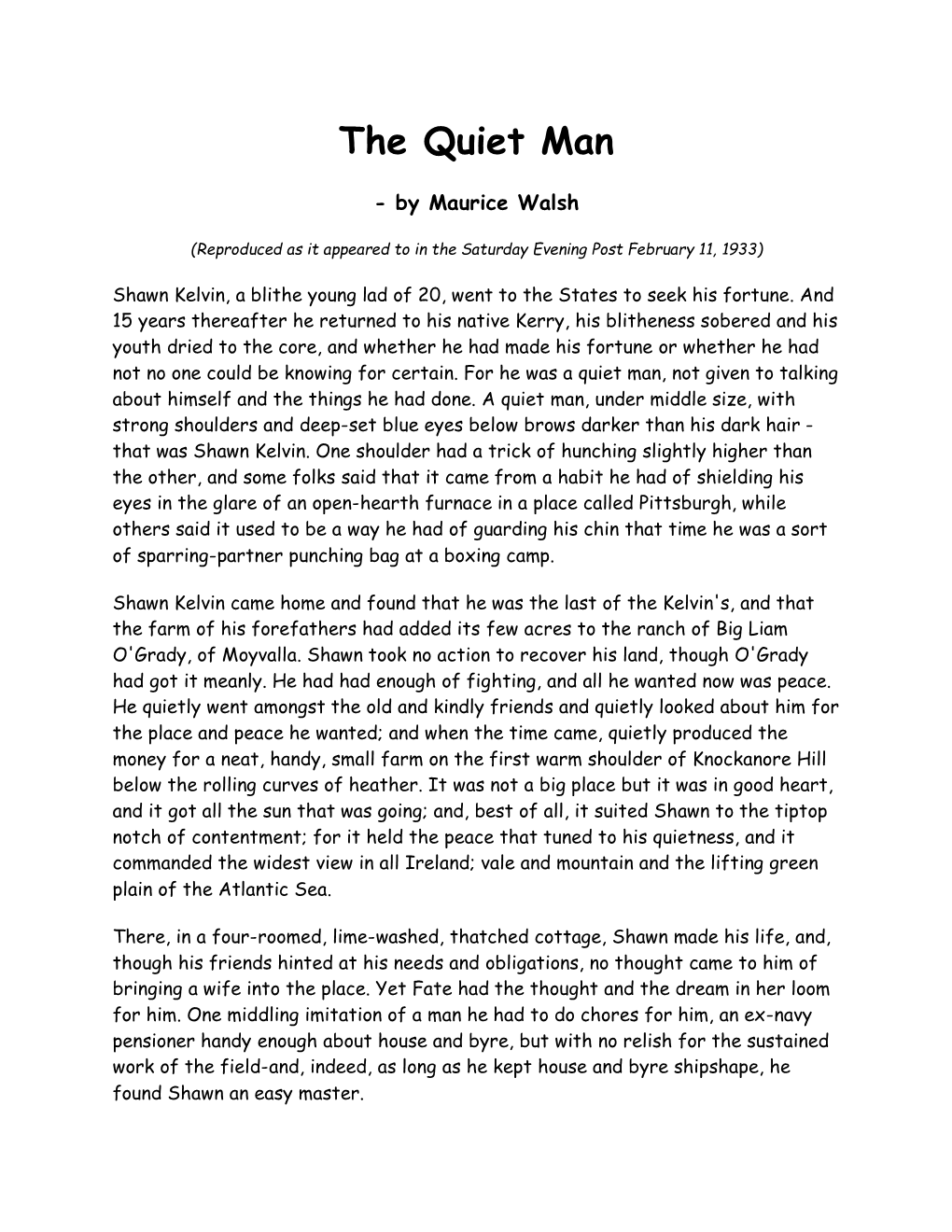 The Quiet Man