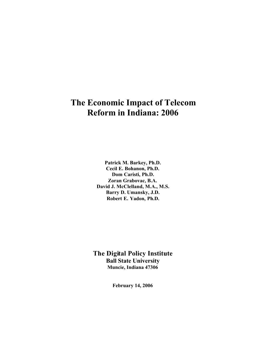 The Economic Impact of Telecom2b