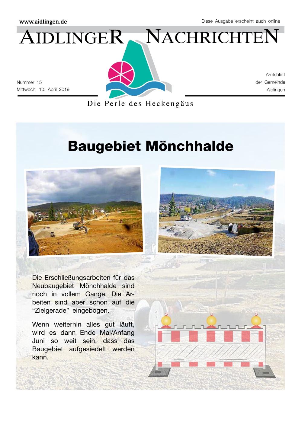 Aidlinger Nachrichten KW 15/2019 (PDF-Datei)