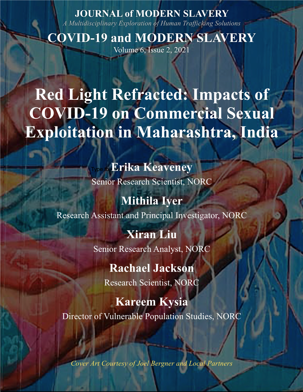 Impacts of COVID-19 on Commercial Sexual Exploitation in Maharashtra, India