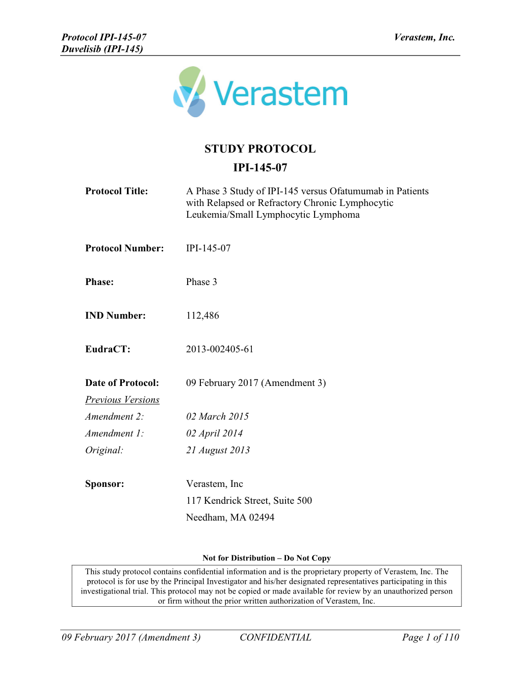 Study Protocol Ipi-145-07