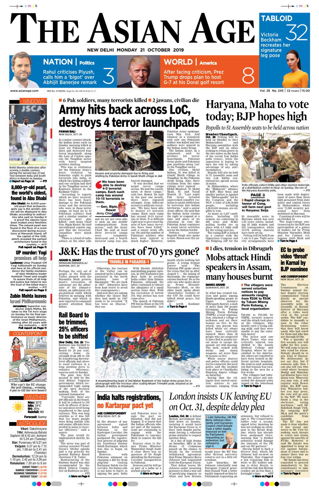 Haryana, Maha to Vote Today; BJP Hopes High Army Hits Back Across Loc, Destroys 4 Terror Launchpads