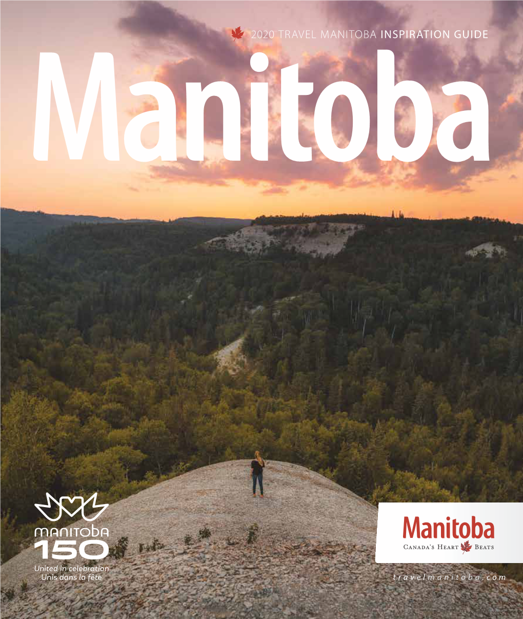 2020 TRAVEL MANITOBA INSPIRATION GUIDE on the Bald Hill at Riding Mountain National Park COVER Shared with #Exploremb by @Clearlakecountry