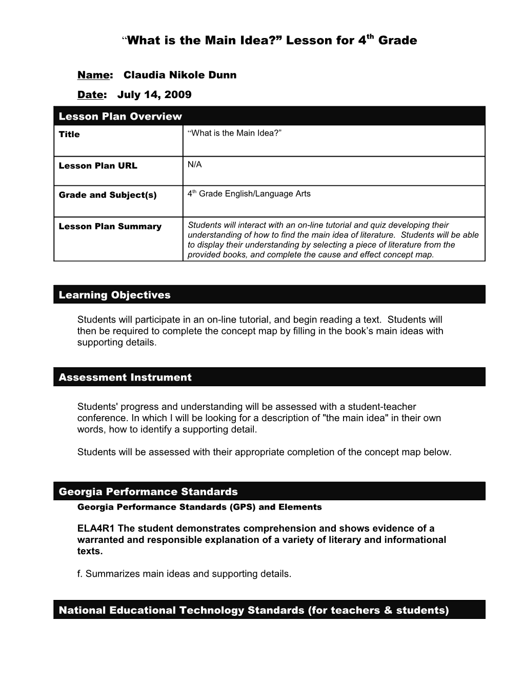 KSD Technology-Integrated Unit Plan