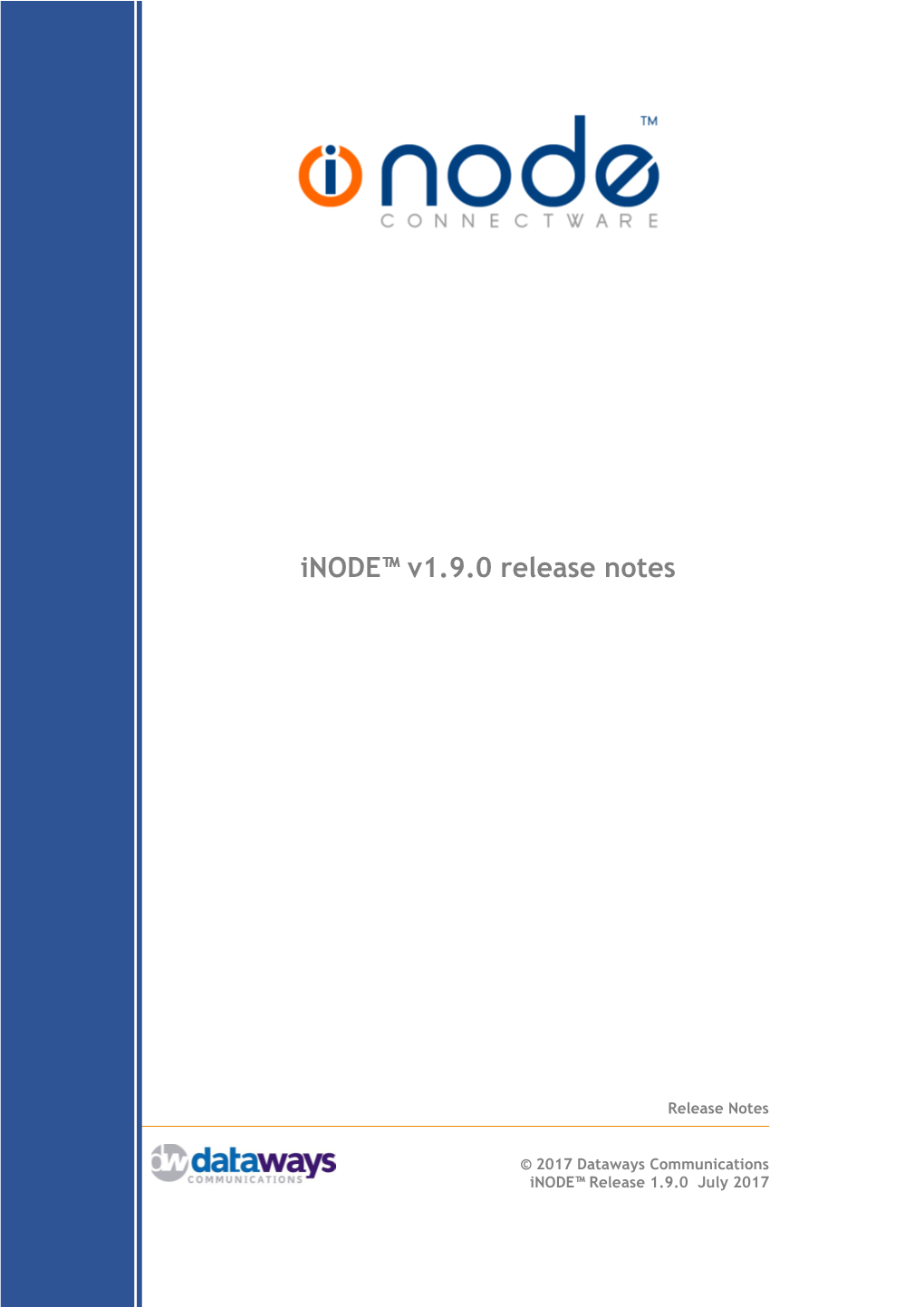 Inode™ V1.9.0 Release Notes