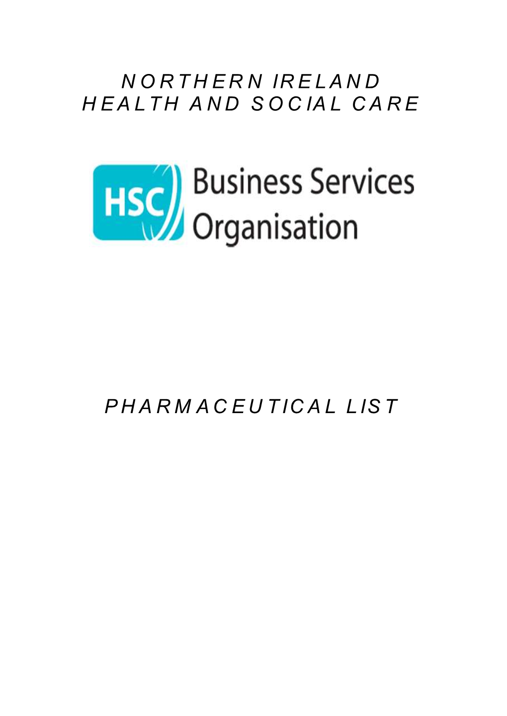 Pharmaceutical List October 2019 (PDF Version)