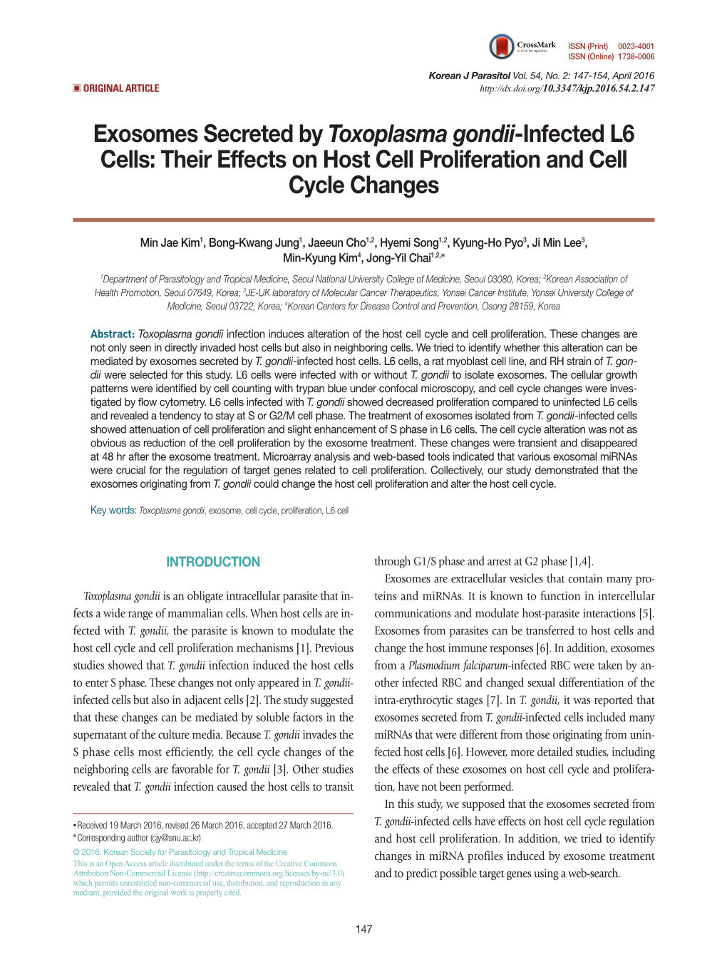Their Effects on Host Cell Proliferation and Cell Cycle Changes