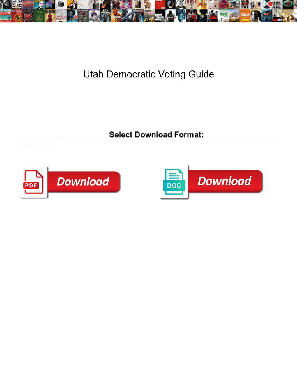 Utah Democratic Voting Guide