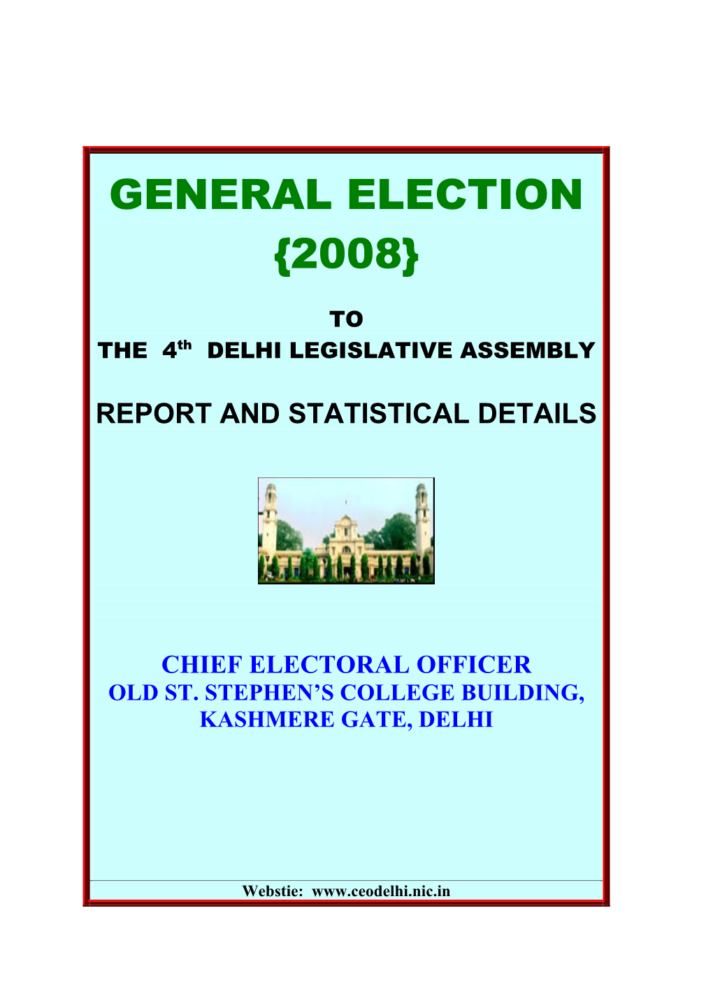 Delhi Assembly Election 2008