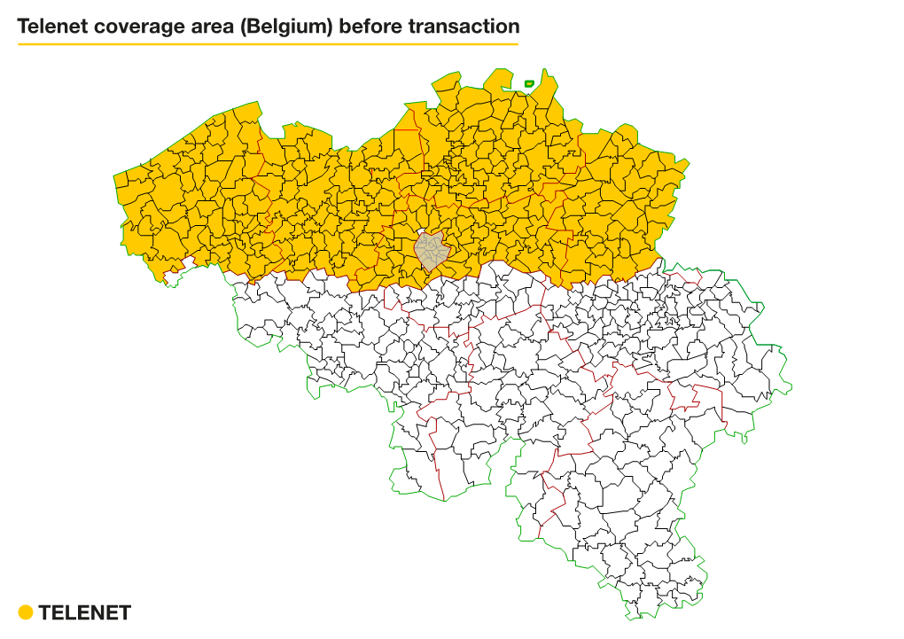 TELENET Telenet Coverage Area (Belgium) Before Transaction