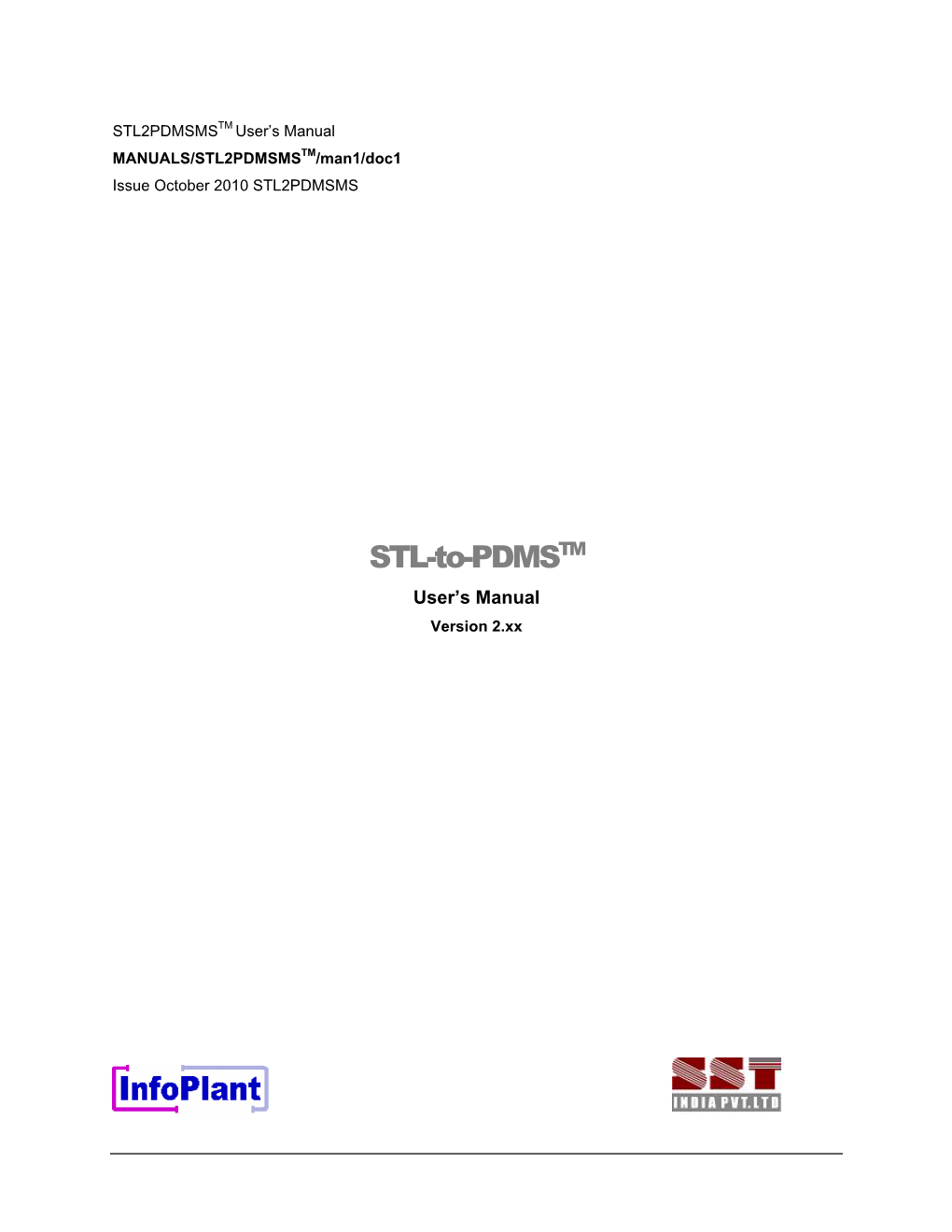 STL-To-PDMSTM User’S Manual Version 2.Xx