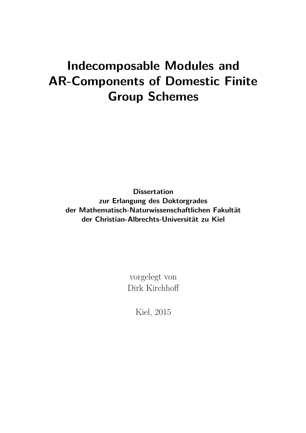 Indecomposable Modules and AR-Components of Domestic Finite Group Schemes