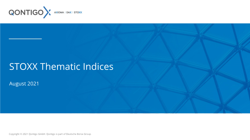 STOXX Thematic Indices