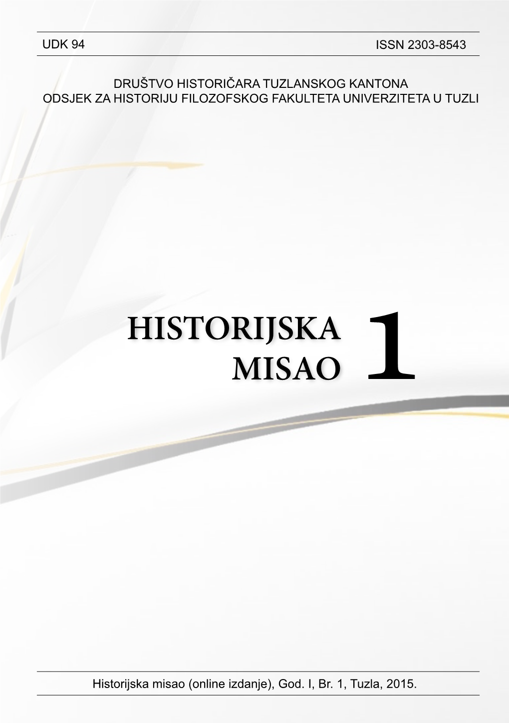 Historijska Misao 2015