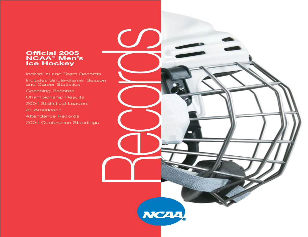 2005 NCAA Men's Ice Hockey Records Book