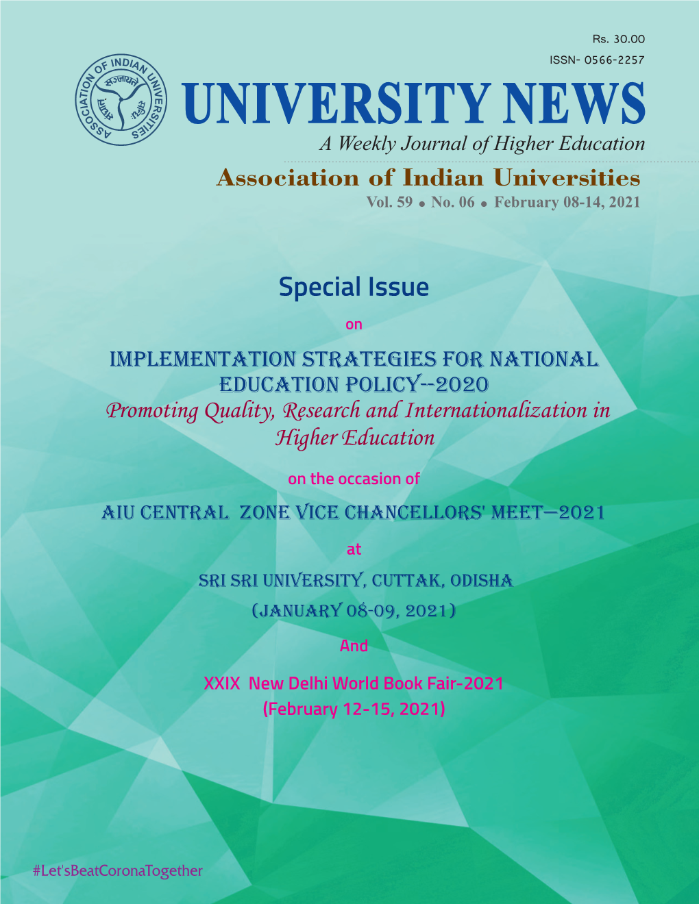 University News Vol-59, No-06, February 08-14, 2021
