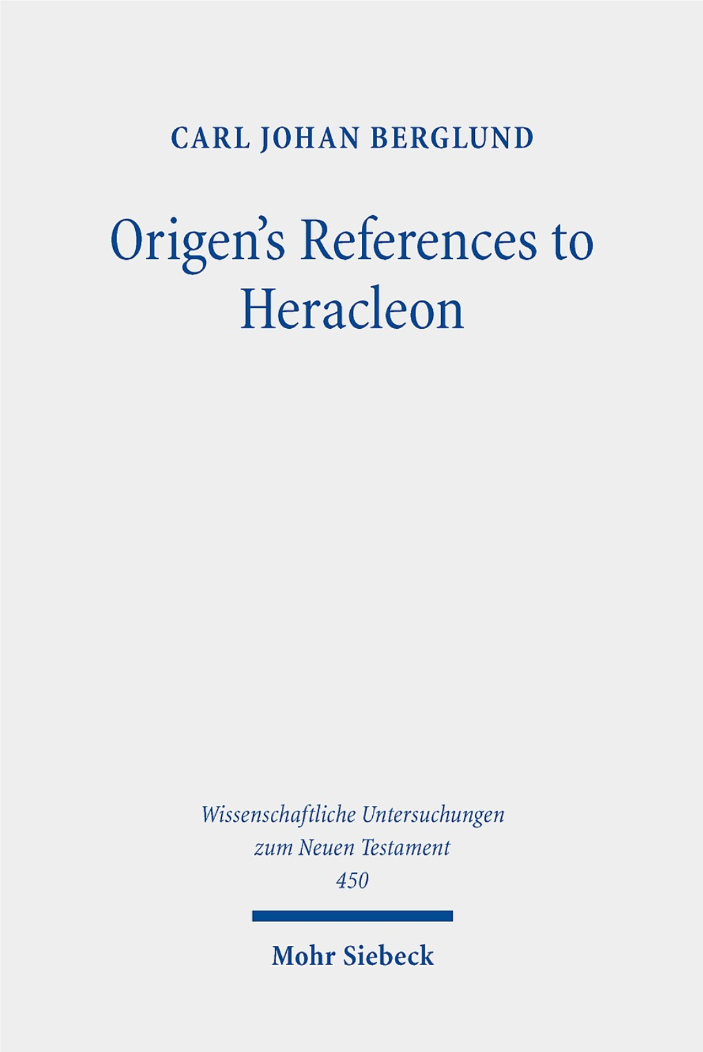 Origen's References to Heradon