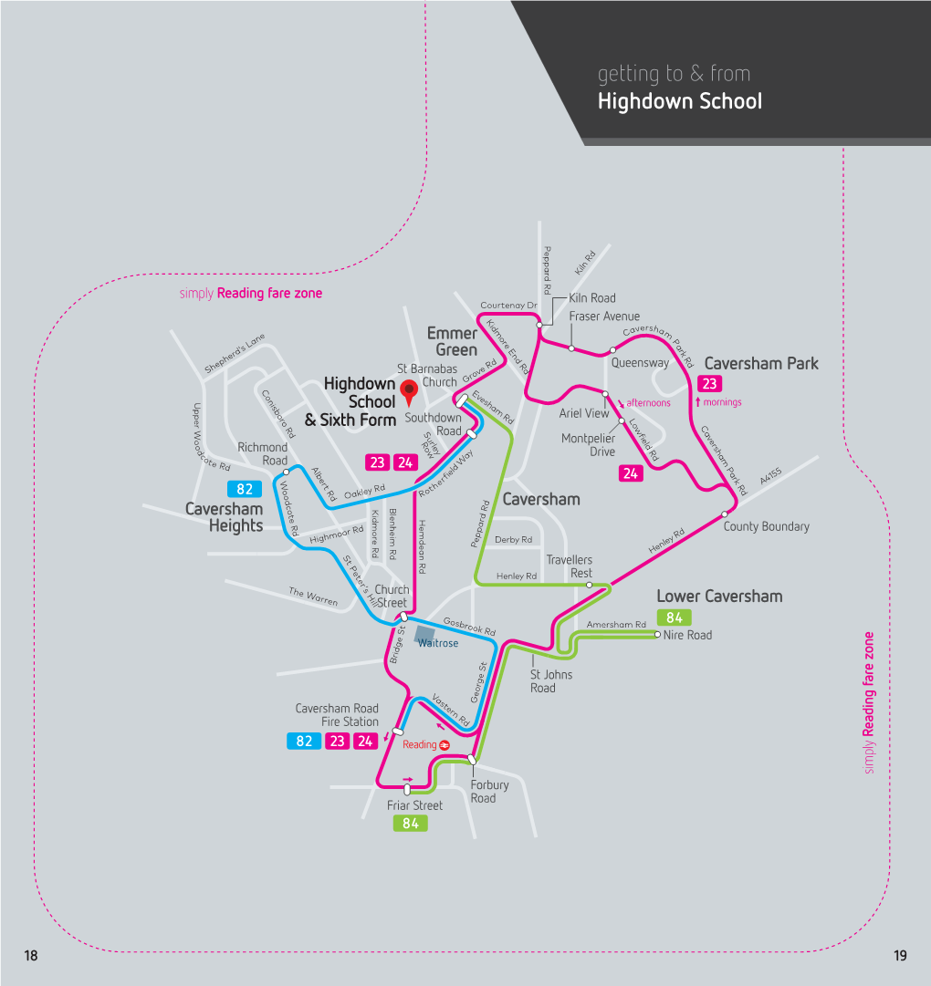 Highdown School Bus Information