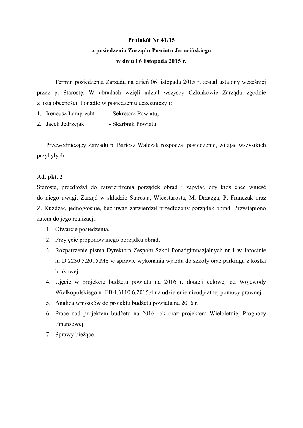 Protokół Nr 41-15 Poprawiony