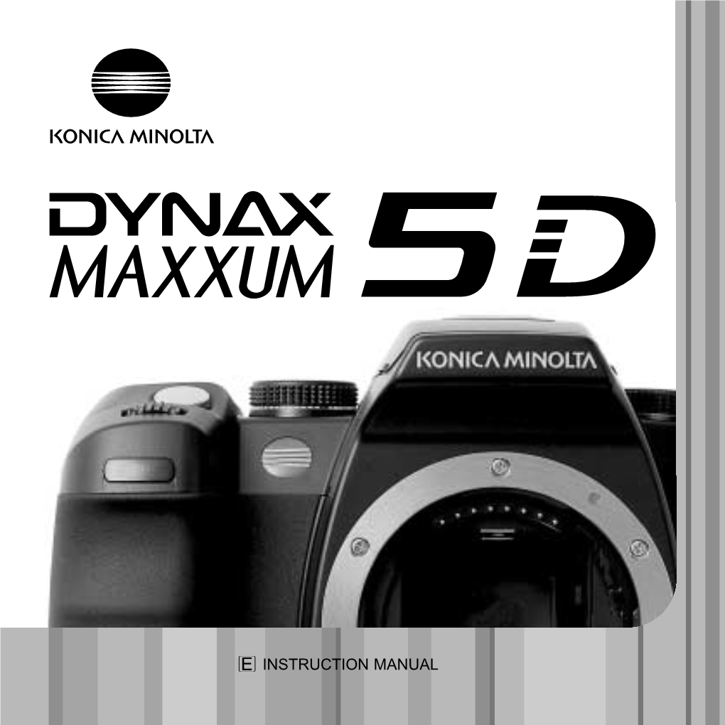 5D Instruction Manual, Dynax/Maxxum