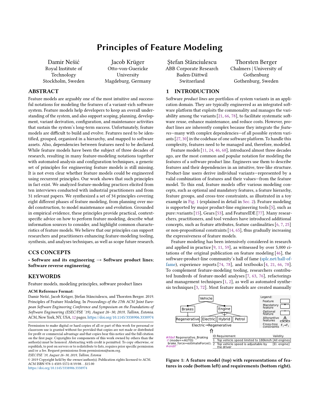 Principles of Feature Modeling