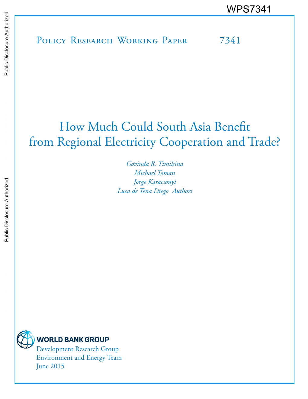 How Much Could South Asia Benefit from Regional Electricity Cooperation and Trade?