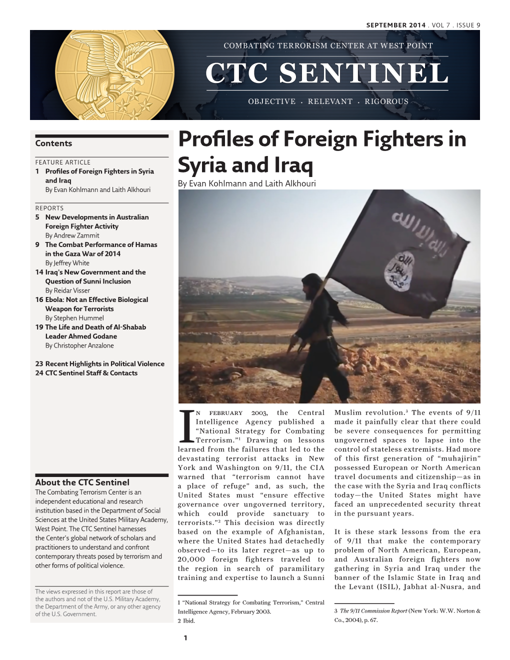 Profiles of Foreign Fighters in Syria and Iraq