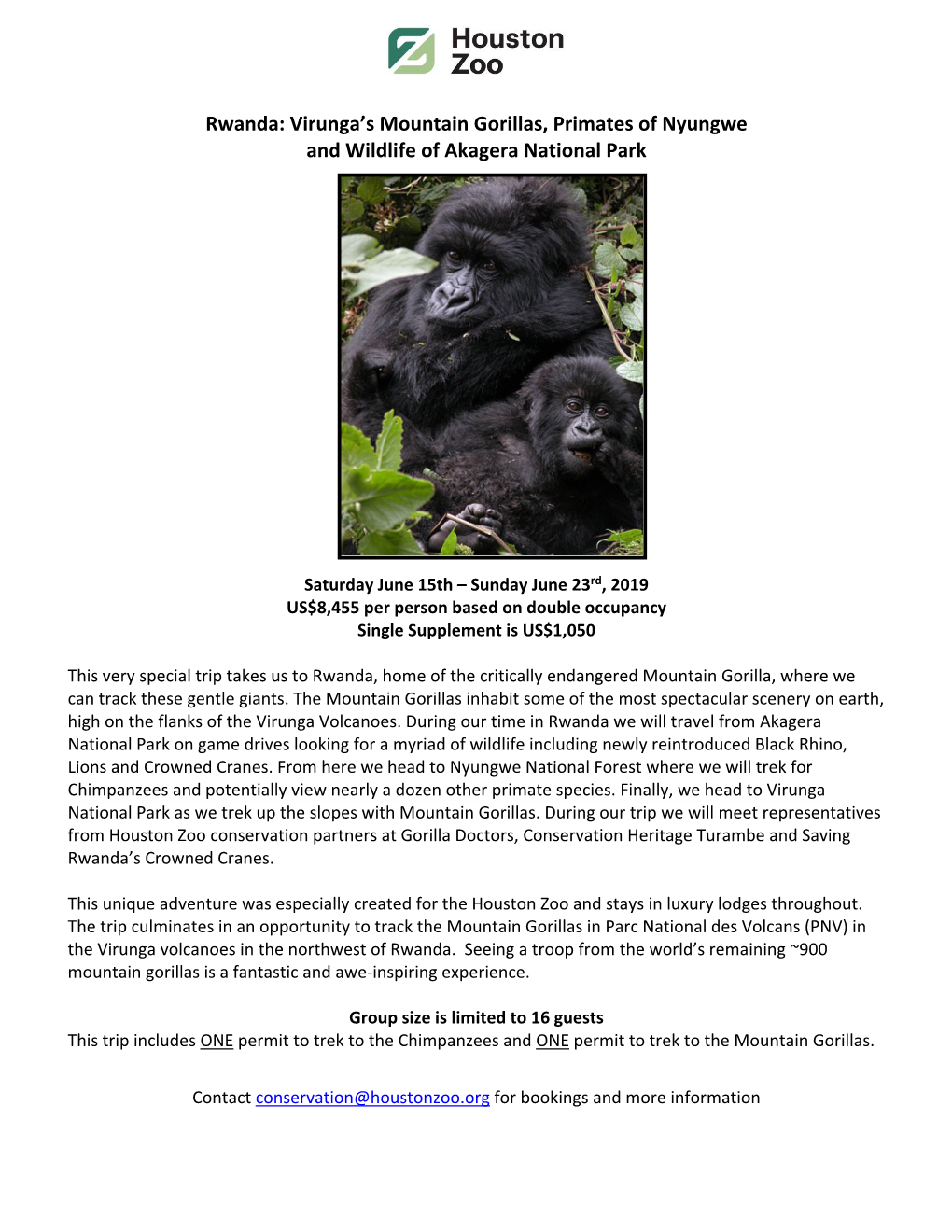 Rwanda: Virunga’S Mountain Gorillas, Primates of Nyungwe and Wildlife of Akagera National Park