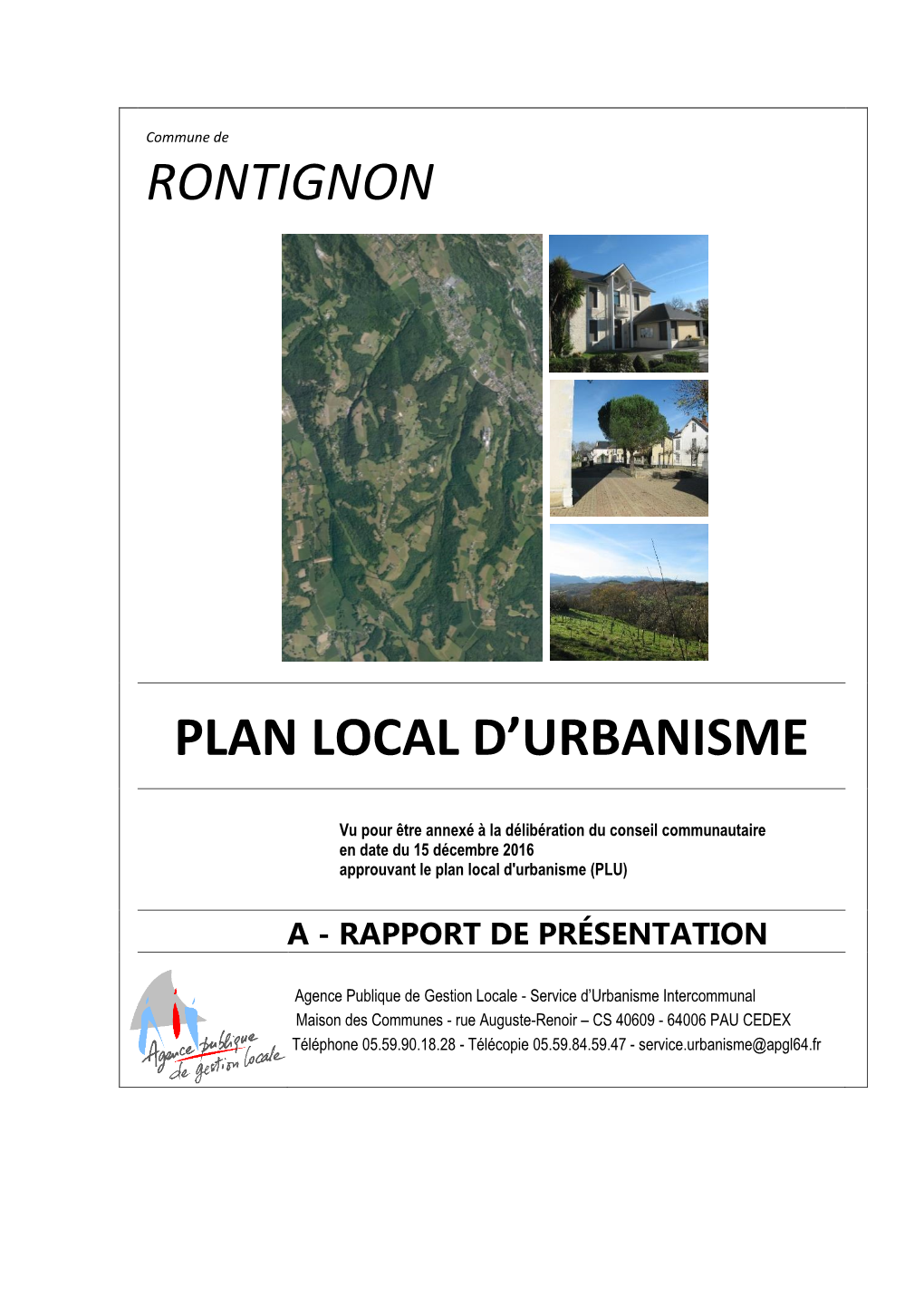 Rontignon Plan Local D'urbanisme