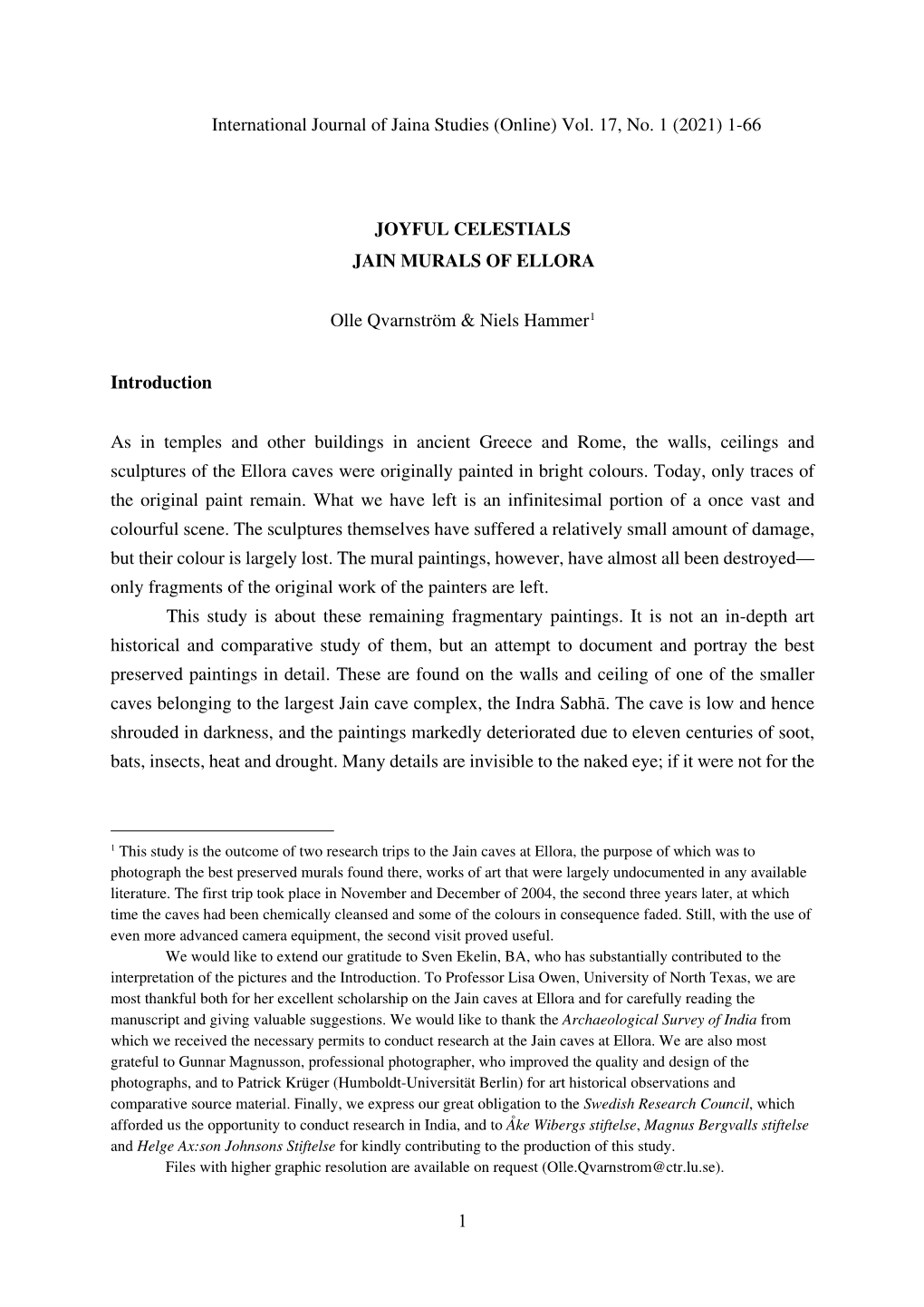 Joyful Celestials: Jain Murals of Ellora | IJJS Vol. 17, No. 1