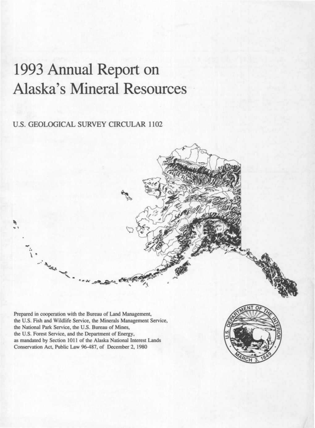 1993 Annual Report on Alaska's Mineral Resources