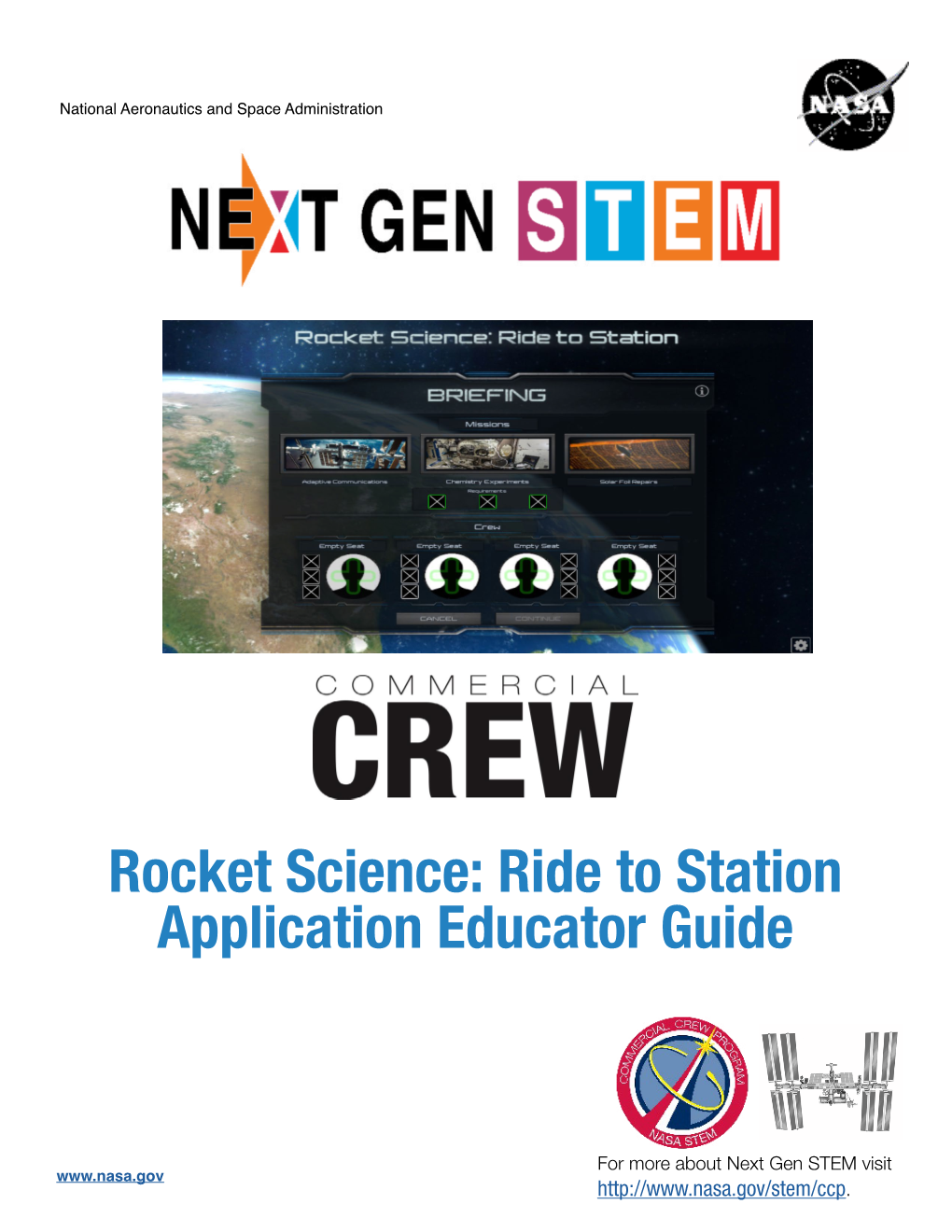 Rocket Science: Ride to Station Application Educator Guide