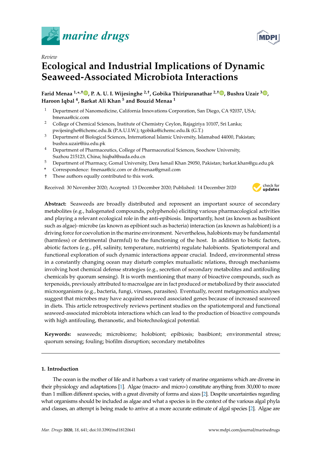 Ecological and Industrial Implications of Dynamic Seaweed-Associated Microbiota Interactions