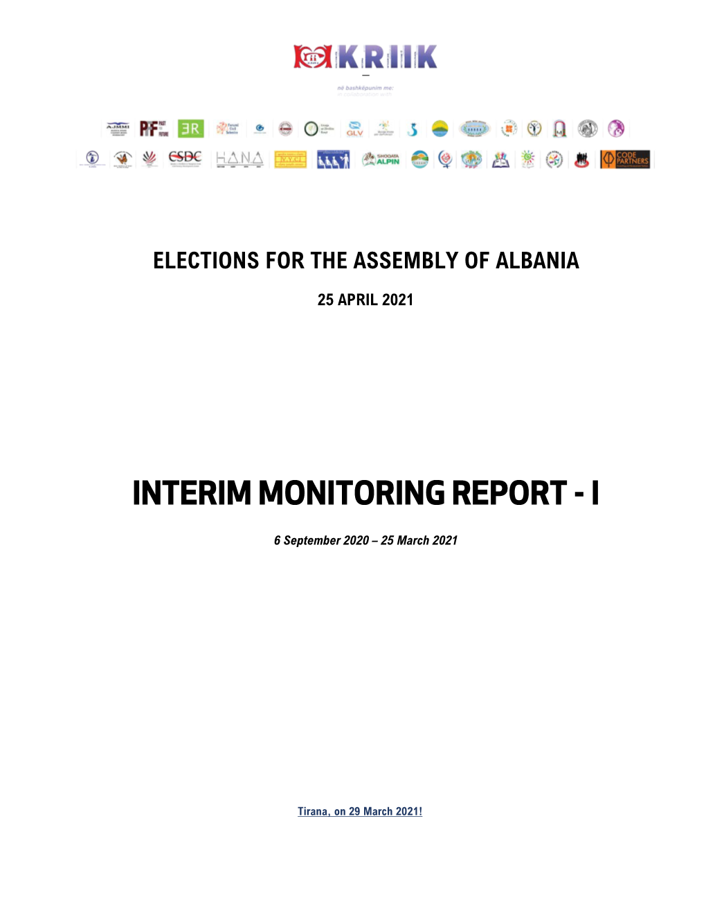 Interim Monitoring Report - I